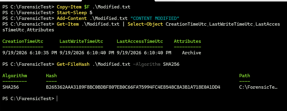 Windows 08 recorded result