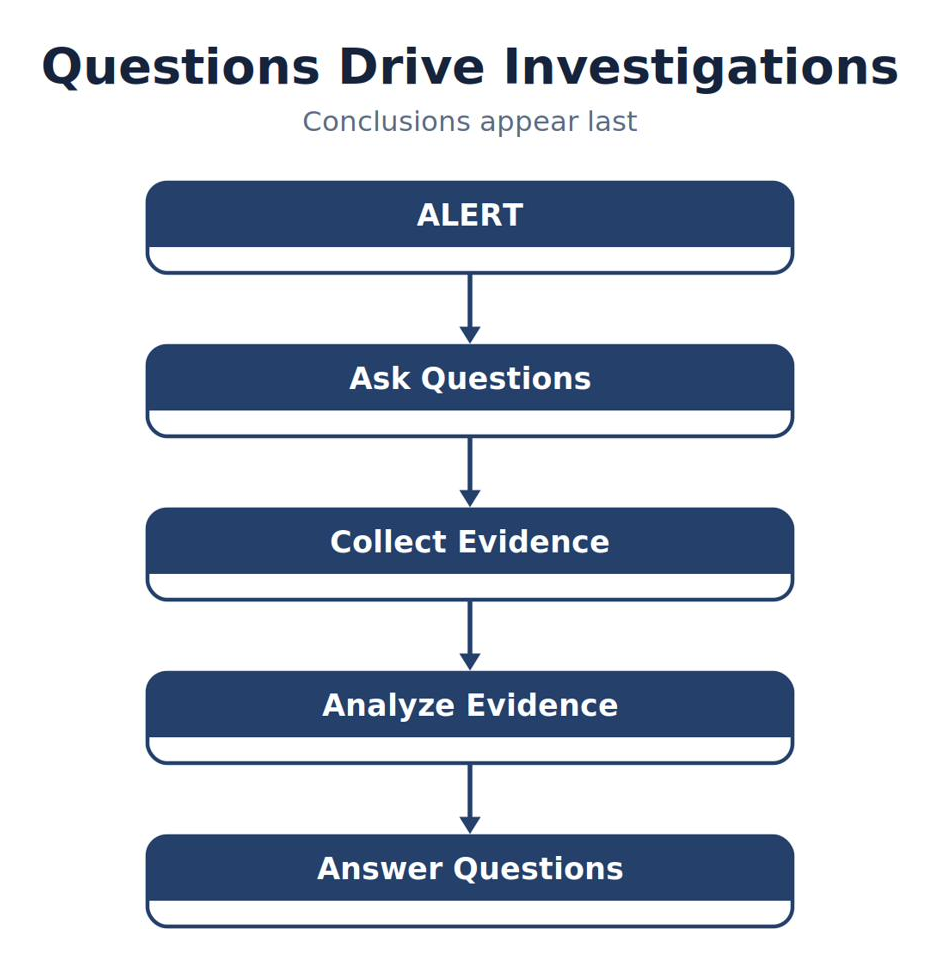 Questions Drive Investigations