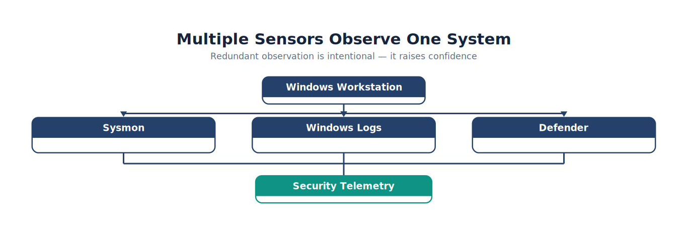 Multiple Sensors Observe One System
