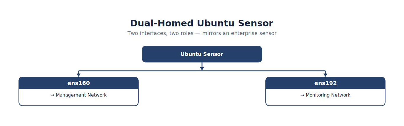 Dual-Homed Ubuntu Sensor