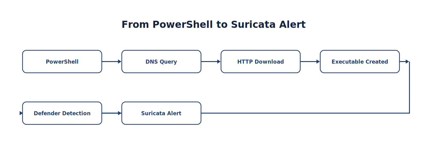 From PowerShell to Suricata Alert