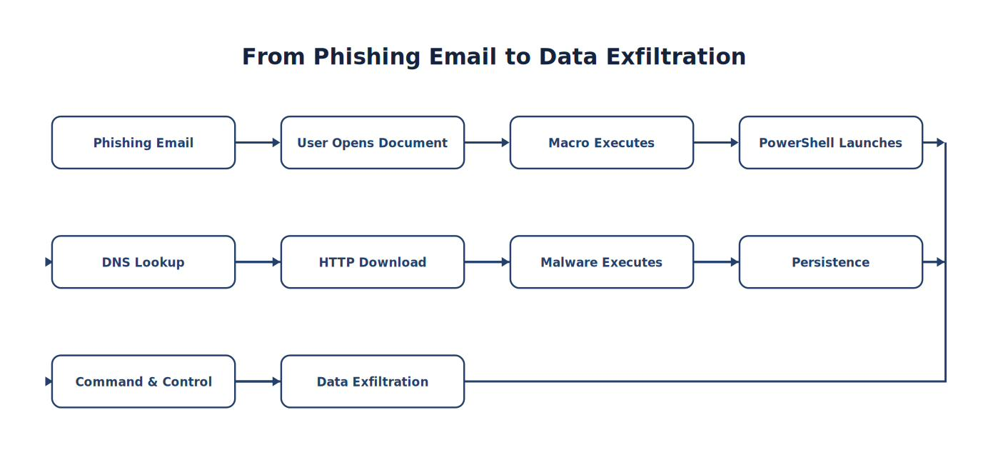 From Phishing Email to Data Exfiltration