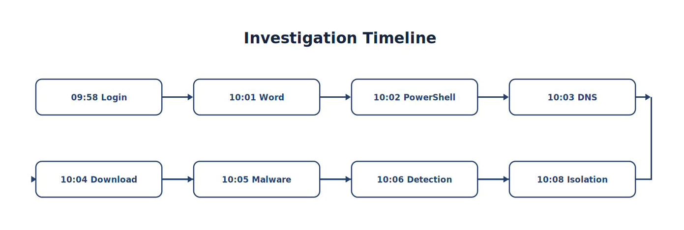 Investigation Timeline — Forensic Reconstruction