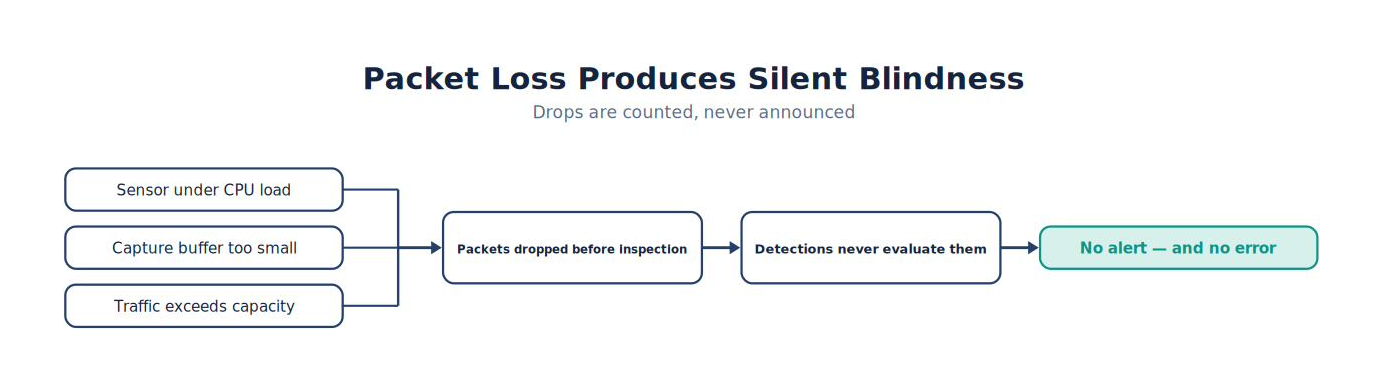 Packet Loss Produces Silent Blindness